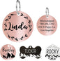 Ultra Joys Stainless Steel Pet ID Tag Dog Name Tags Personalized Front and Back by UltraJoys