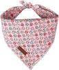 Valentine Dog Bandana, Cotton Pet Kerchief by UPURARAPUP