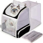halinfer Backpack to Carry Cat and Small Puppy up to 16 Pounds, Breathable Pet by halinfer