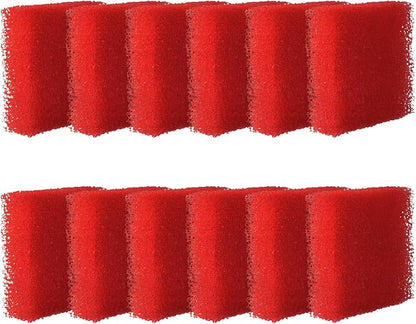 12-Pack Aquarium Glass Cleaner Sponges 3.25" x 3.25" x 1", Non-Scratch Scrubber by Unknown