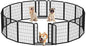 Yaheetech Dog Playpen Outdoor, 32 inch 16 Panels Dog Pen Indoor Heavy Duty by Yaheetech