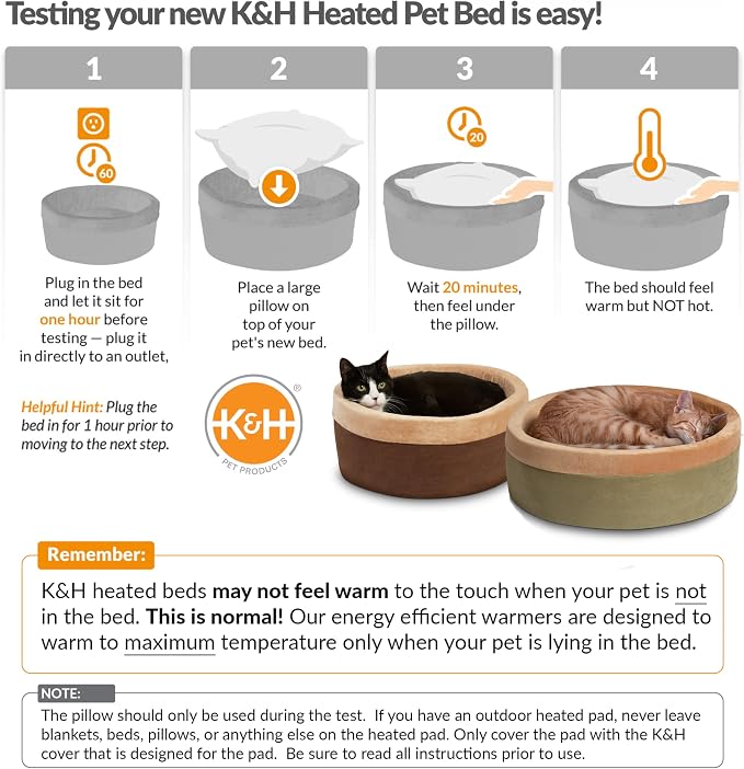 K&H Pet Products Heated Cat Bed - Image 6