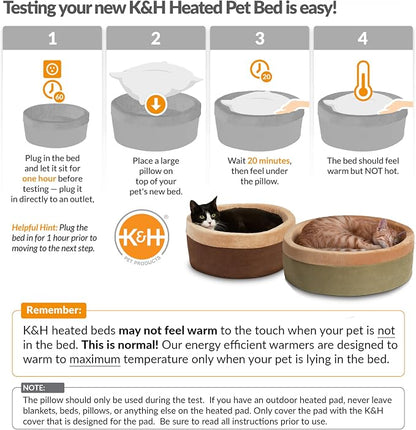 K&H Pet Products Heated Cat Bed - Image 6