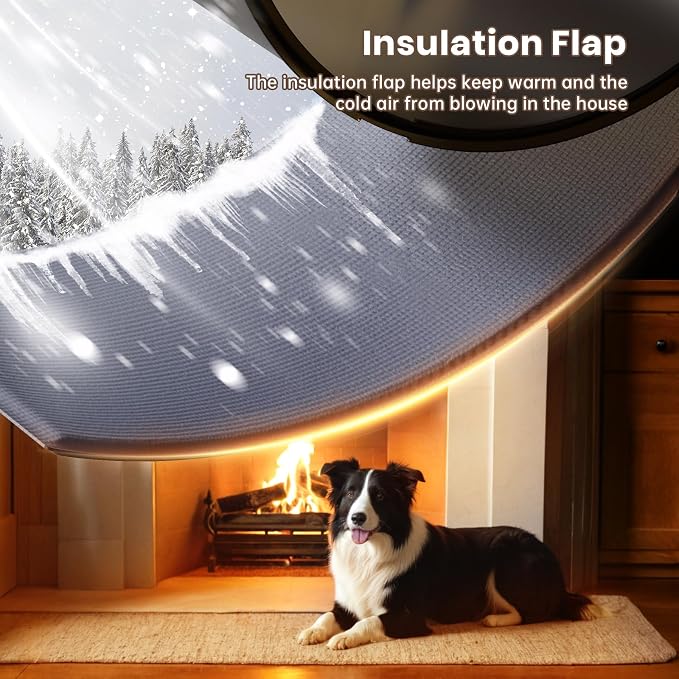 XL Dog Door for Door, Never Rust Plastic Extra Large Doggy Door for Interior - Image 2