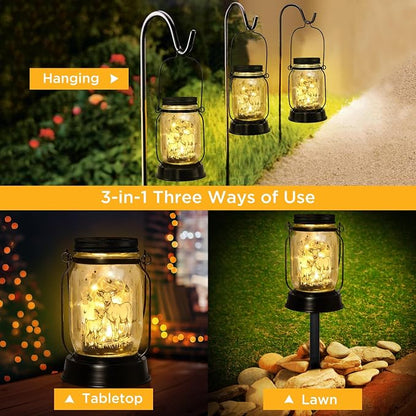 Goat Gifts for Women/Men Goat Solar Lanterns Mom Birthday Animal Lovers Lantern - Image 5