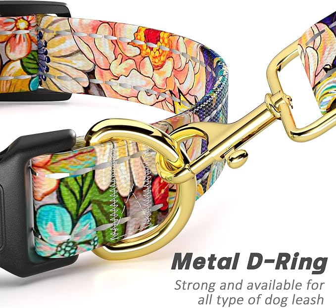 Reflective Dog Collar for Extra Small Dogs, Cute Boho Adjustable Heavy-Duty - Image 5