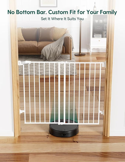 Babelio Baby Gate for Stairs, Kitchen & Doorways, No Bottom Bar| Easy Install| - Image 2