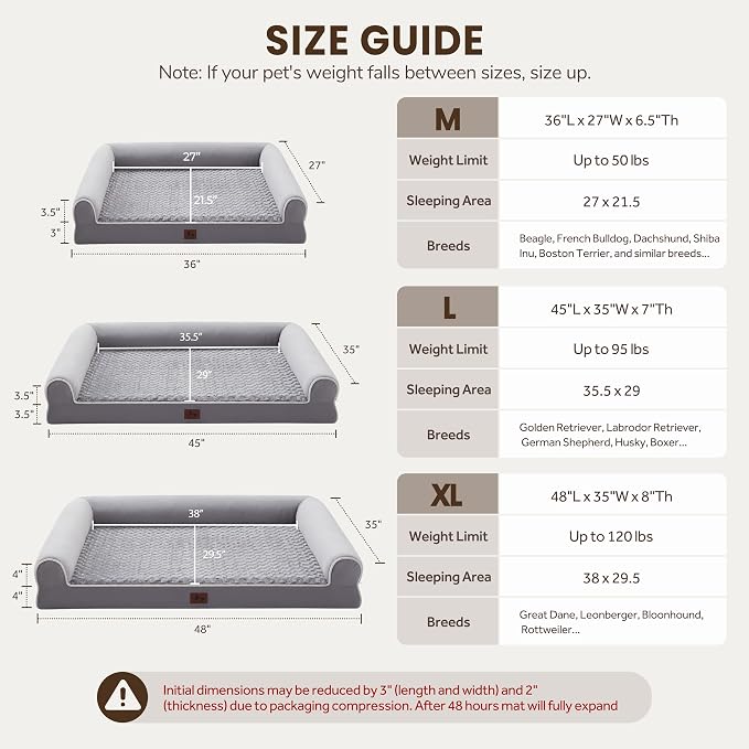 Large Dog Beds Large Sized Dogs 45x35x7 Inch, Orthopedic XXL XL Dog Bed - Image 7