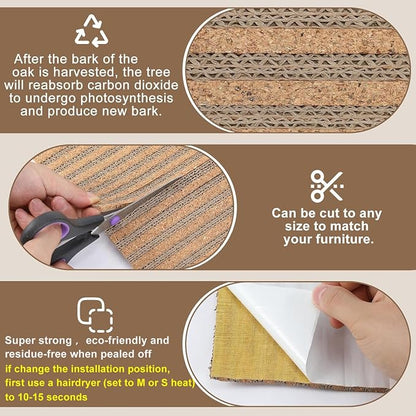 Natural Cork-Cat Scratch mat-Cat Scratch Pad Rug-cat Couch Protector-Scratch - Image 6