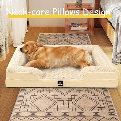 Orthopedic Dog Bed for Large Medium Sized, Washable Memory Foam Large Dog Bed - Image 5