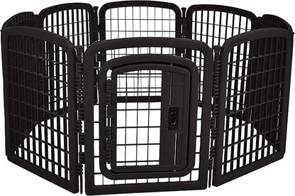 Amazon Basics 8-Panel Octagonal Plastic Pet Pen Fence Enclosure by AmazonBasics