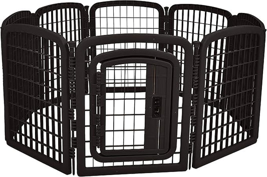 Amazon Basics 8-Panel Octagonal Plastic Pet Pen Fence Enclosure by AmazonBasics