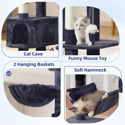 Cat Tree for Large Cats, 78.7" Tall Cat Tower for Indoor Cats Multiple Cats - Image 5