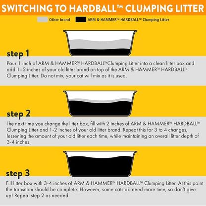 ARM & Hammer Hardball Lightweight Platinum Multi-Cat Clumping Cat Litter Odor - Image 12