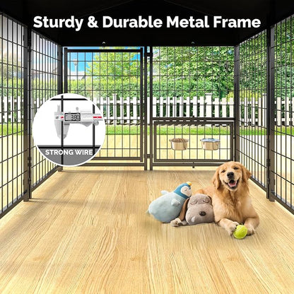Sino Luban 2PCS Outdoor Dog Kennel Outside Run - Image 5