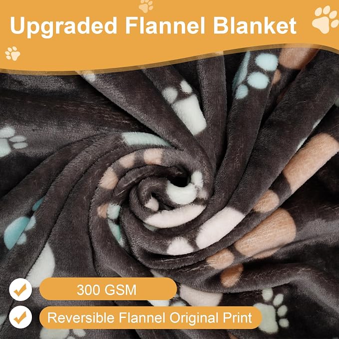 Dog Blanket for Large Dogs 3 Pack Dog Cat Flannel Blankets Washable Soft Pet - Image 3