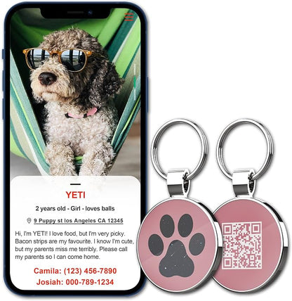 MYLUCKYTAG QR Code Pet ID | Personalized Dog & Cat Collar Tag | Online Profile - Image 5