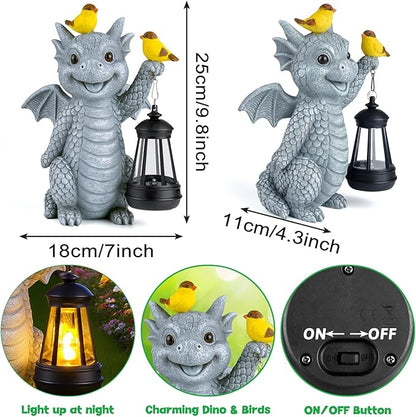 ILLUMINEW Solar Dragon Garden Statue - Image 4