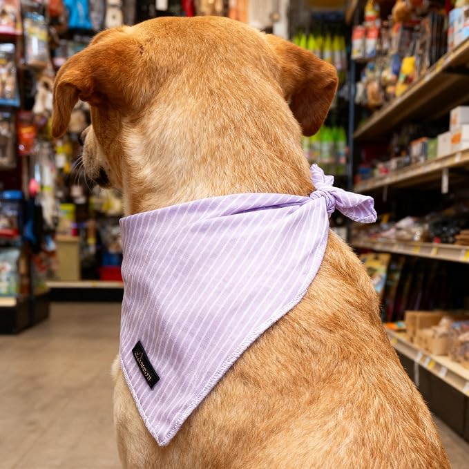 ARING PET Summer Dog Bandana-Cute Lavender Dog Bandanas, Comfortable Pet Scarf - Image 5