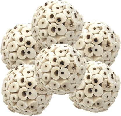 Bonka Bird Toys 2117 Pk6 Sola Atta Balls Foot Talon Craft Part Parrot Bird Toys by BonkaBirdToys