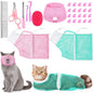 10 Pcs Cat Bathing Bag Set Pet Mesh Shower Bag Anti Bite and Scratch Pet by Kritkin