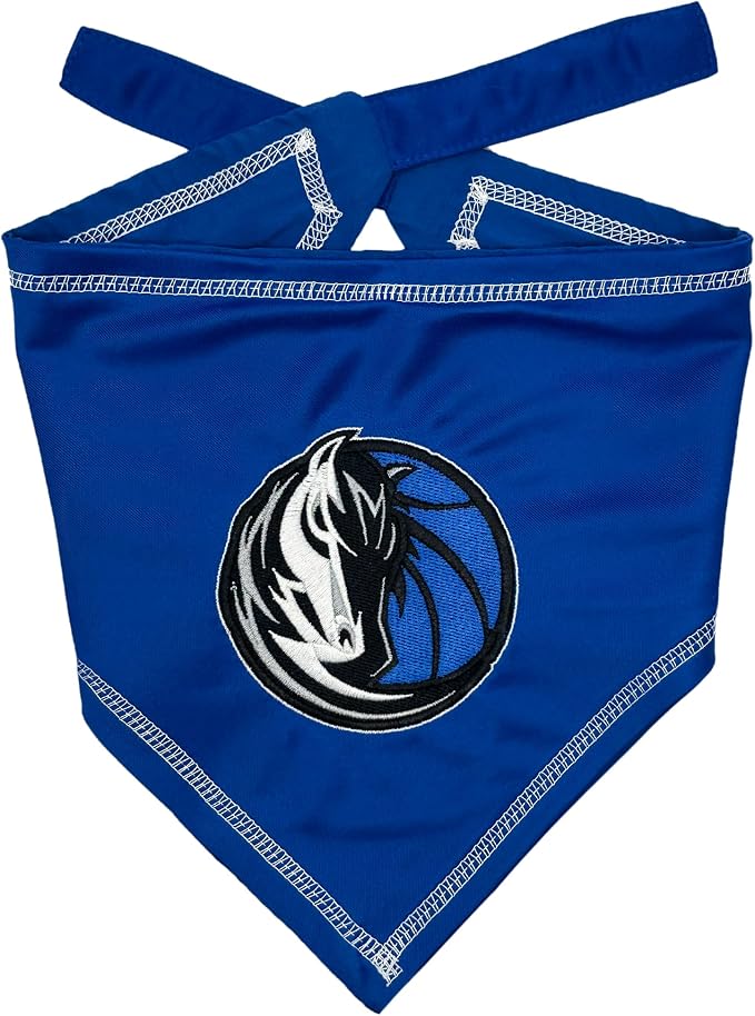 Pets First NBA Dallas Mavericks TIE Bandana, Size Small/Medium. Dog Bandana by PETSFIRST