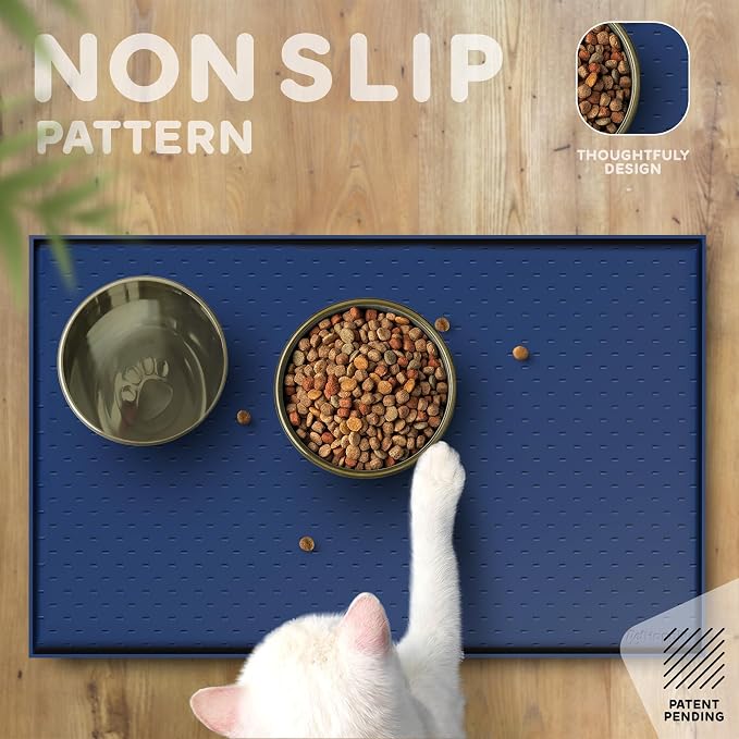 Dog Food Mat - Raised Edges Dogs Mat - Image 4