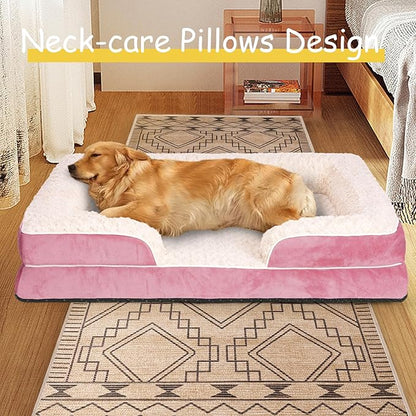 Orthopedic Dog Bed for Large Medium Sized, Washable Memory Foam Large Dog Bed - Image 6