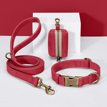 Didog Soft PU Leather Dog Collar, Stylish Quick Released Dog Collar - Image 5