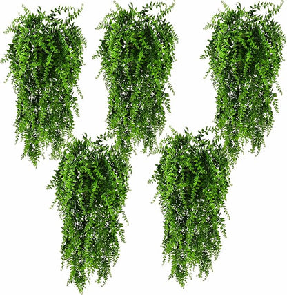 HERCOCCI 5 Pack Reptile Plants, Terrarium Hanging Plants Vines Artificial by HERCOCCI