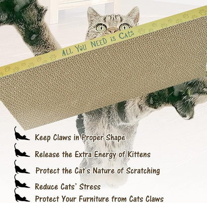 3 Pack Cardboard Cat Scratcher Pads Cat Scratching Board - Image 5