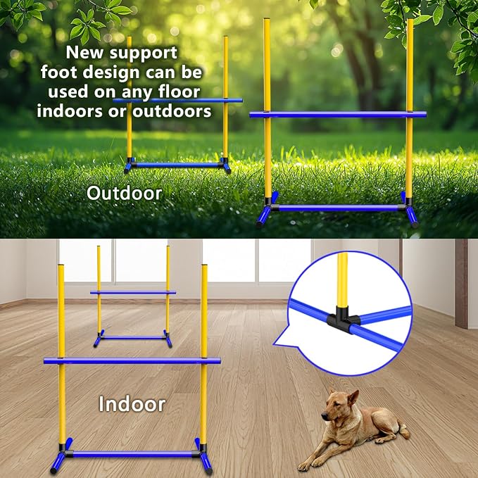 Adjustable Dog Agility Jump Set – Training Hurdles - Image 2