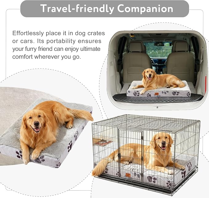 Waterproof Orthopedic Dog Bed for Large Medium Sized Dogs 35x22 Inch - Image 5