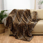 Bnuitland Leopard Print Fleece Flannel Throw Blanket by BNUITLAND