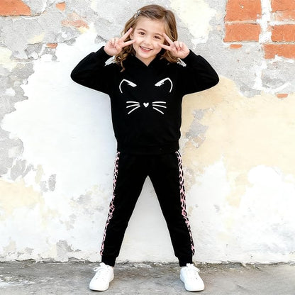 Toddler Baby Girls Clothes Long-sleeve Tie Dye Hoodie Sweatshirt Pants Hooded - Image 5