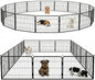 BestPet Dog Playpen 24 Inch 16 Panels Heavy Duty Metal Pet Exercise Pen Indoor by BestPet