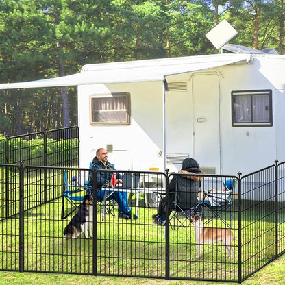 Dog Playpen, 40 inch 8 Panels Dog Fence Outdoor Heavy Duty Dog Pen - Image 2