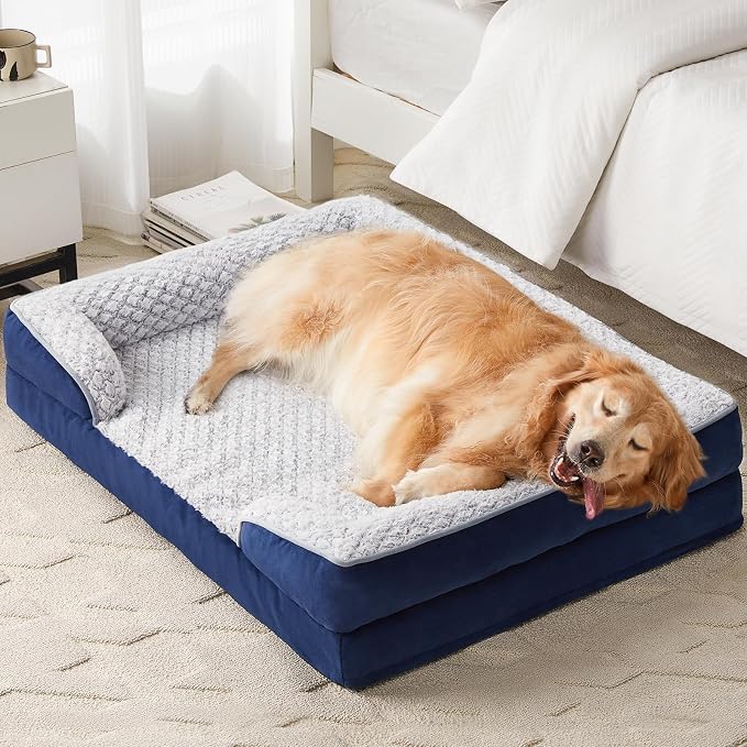 Orthopedic Dog Bed for Extra Large Dogs, Egg Crate Foam Bed for Extra Large Dogs - Image 8