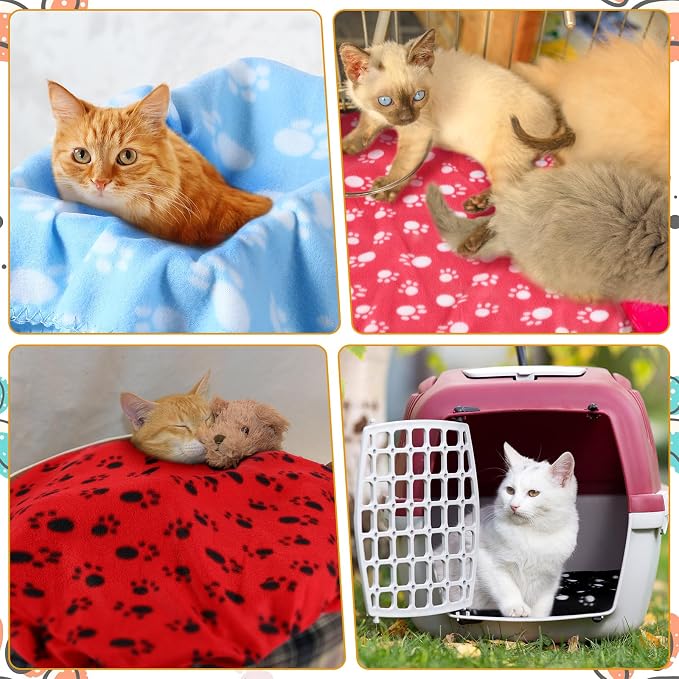 Tegeme 12 Pieces Fleece Blankets - Image 4