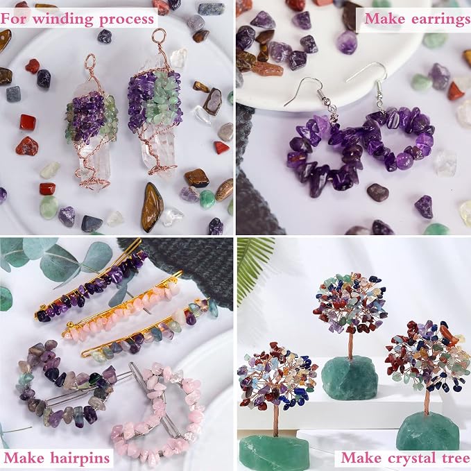 Green Aventurine Healing Crystal Chips Bulk Gemstones Sets Tumbled Crushed - Image 5