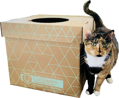 Leakproof Disposable Cat Litter Box 3 Pack Top/Low Entry INCLUDES- 3 lids - Image 10