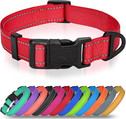 Joytale Large Dog Collar, Reflective and Adjustable Nylon Pet Collar by Joytale