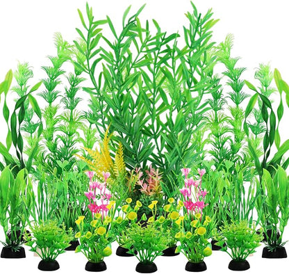 Fish Tank Plants, Fish Tank Accessories by QUOZUO