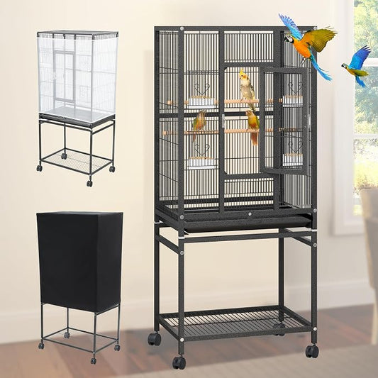 YINTATECH 53 inches Bird Cage Seed Catcher & Birdcage Cover, Bird Cages by YINTATECH