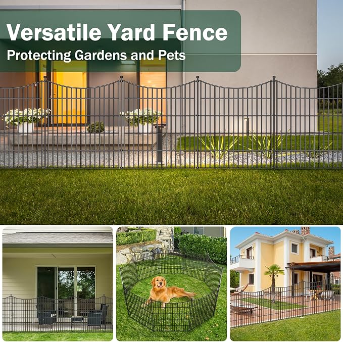5 Panels No Dig Dog Fence Outdoor - Image 6