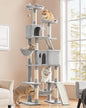 Yaheetech Cat Tree, 82.5in Large Tower w/Hammock, 2 Kitty-Ear Perches, 2 Cozy by Yaheetech
