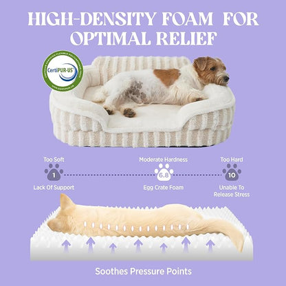LE SURE Cute Dog Bed Medium Size Dog, Orthopedic Waterproof Medium Pet Beds - Image 3