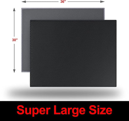 Cat Litter Box Mat: 36"x 30" Waterproof Kitty Cat Litter Trapping Mat, - Image 8