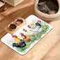 Chicken Rooster Dog Cat Food Mat by Unknown