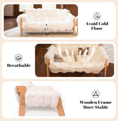 CHEERHOME PETS Elevated Cat Couch Bed - Image 4